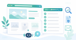 AdSense申請後の審査待ちチェックリストをブログ画面とチェック項目で整理したアイキャッチ